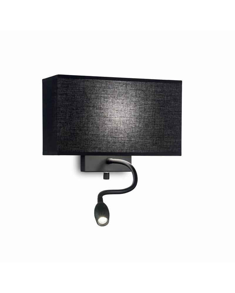Бра Ideal Lux 215709 Hotel AP2 All Black (12944612)