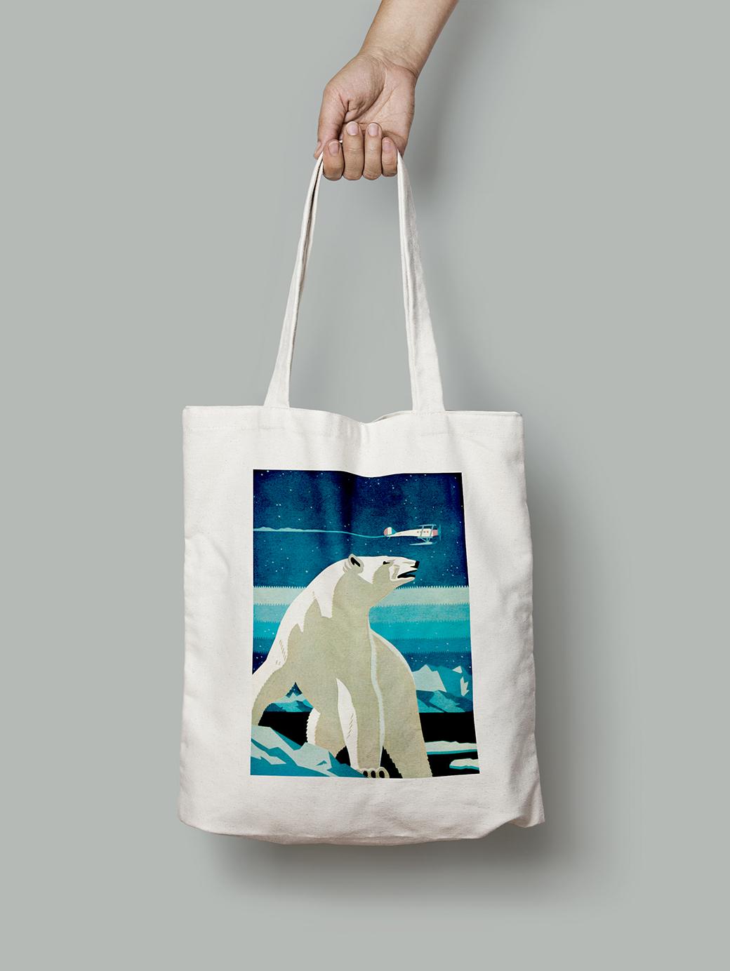 Эко-сумка Белый Медведь шопер (FA08019_Bag)