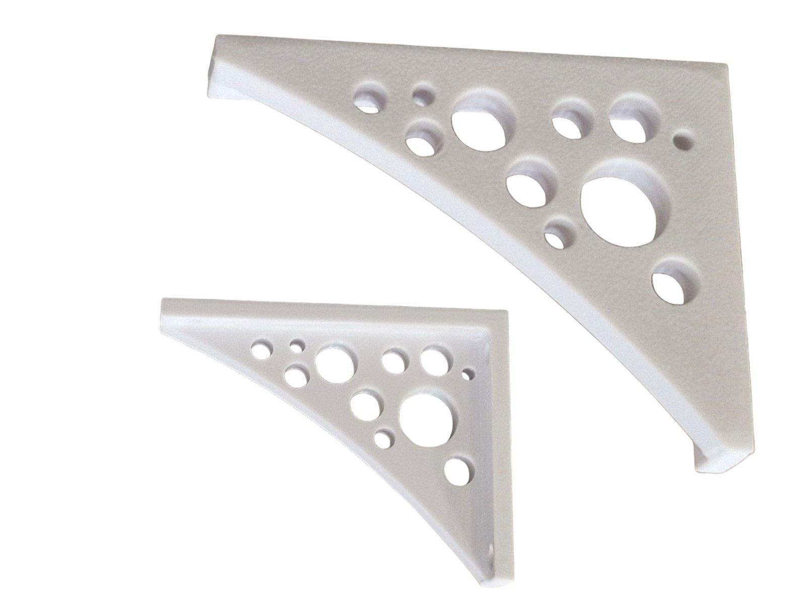 Тримач полиці Сирок для полиць шириною до 150 мм пластик ПЕТ до 12 кг 110х85х20 см 2 шт. (99372633) - фото 6 Тримач полиці Сирок для полиць шириною до 150 мм пластик ПЕТ до 12 кг 110х85х20 см 2 шт. (99372633) - фото 6