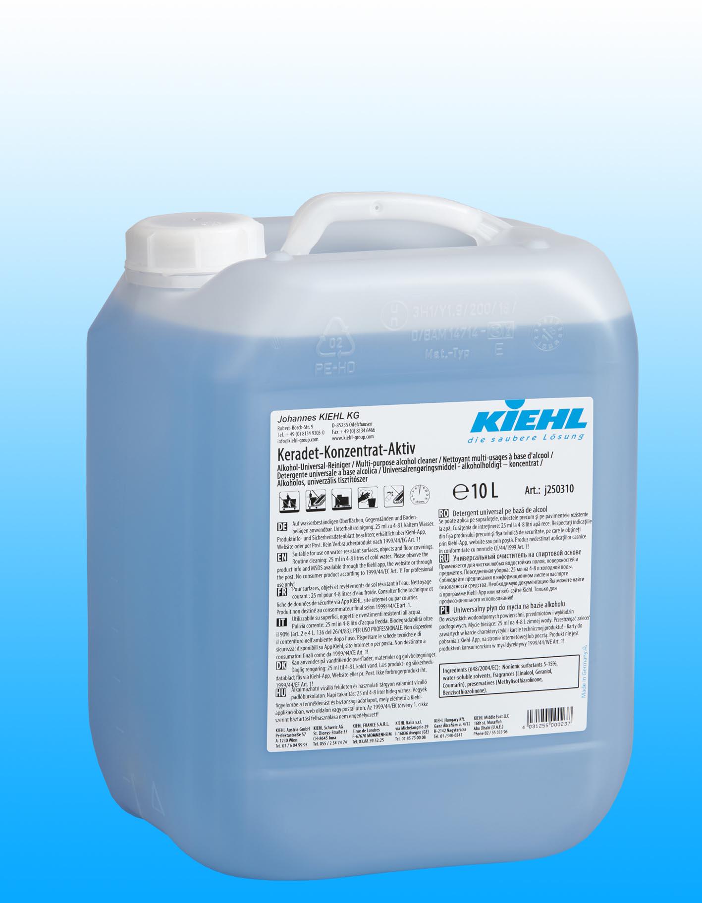 Универсальный очиститель на спиртовой основе Keradet-Konzentrat-Aktiv 10 л - фото 2 Универсальный очиститель на спиртовой основе Keradet-Konzentrat-Aktiv 10 л - фото 2