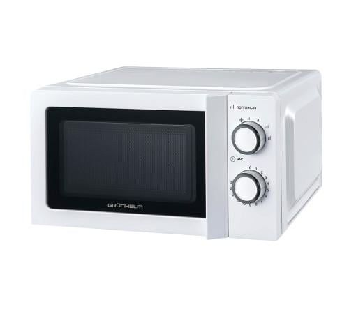Микроволновая печь Grunhelm 20MX711-W 20 л 700 Вт механическое управление Белый (ML-06715)