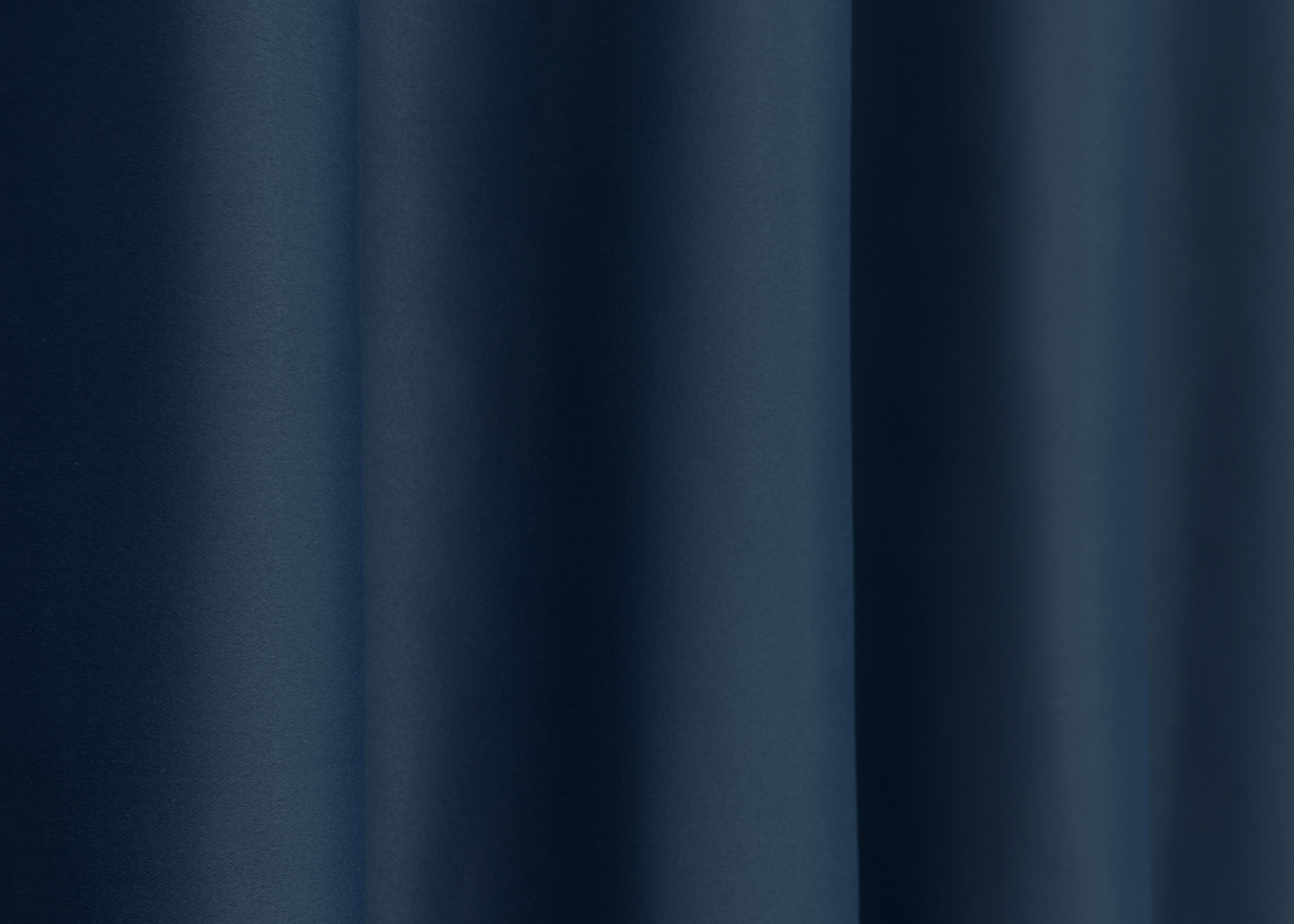 Комплект штор на люверсах VR-Textil Блэкаут Bagema Rvs № 1474ш 150х250 см 2 шт. Синий (37-0256) - фото 9