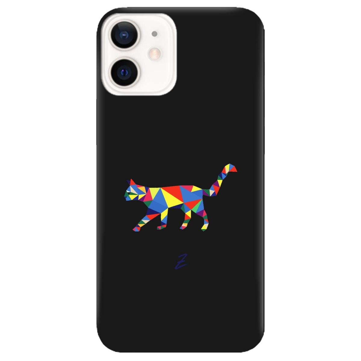 Силиконовый чехол Zorrov для Apple iPhone 12 Mini - Cat (14050050198088438)