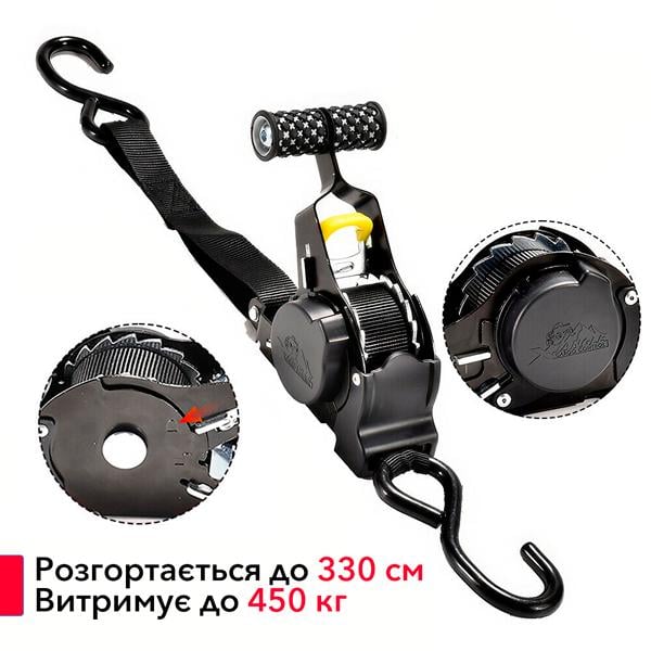 Ремень для затяжки багажа выдерживает до 450 кг/растягивается до 330 см (94148166)