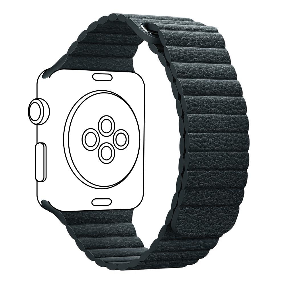 Ремешок для спортивных часов Armorstandart Leather Loop для Apple Watch 38 мм /40 мм Midnight Blue (ARM57839) - фото 1