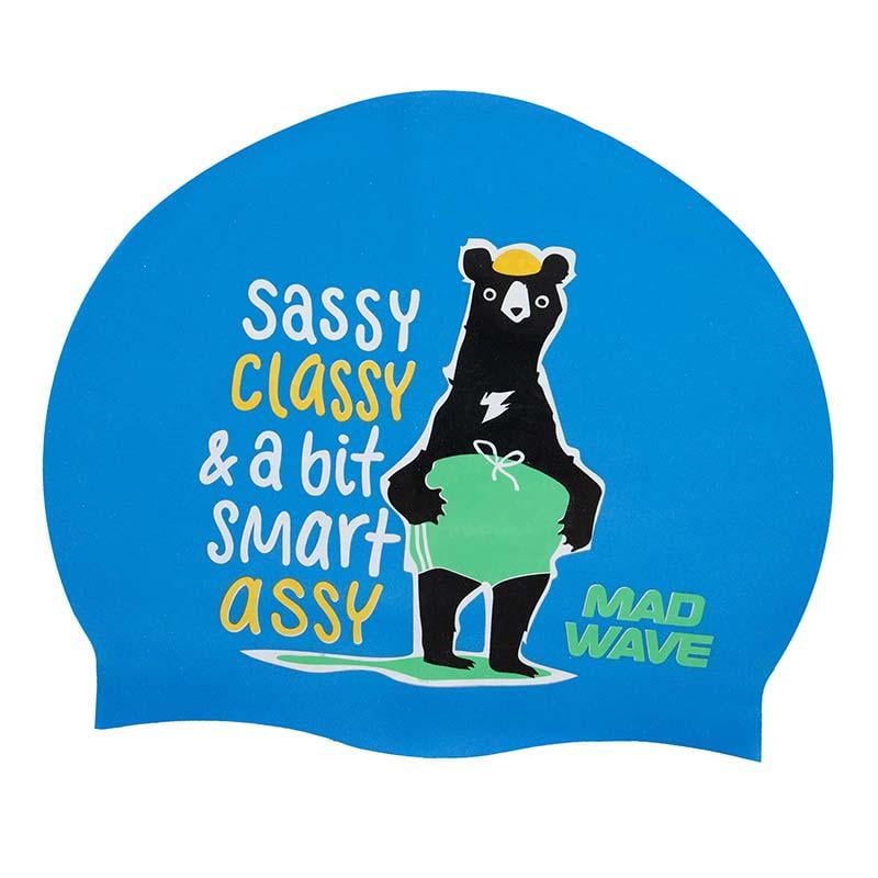 Шапочка для плавания Mad Wave юниорская Junior Smart Assy M057002 Синий (60444266)