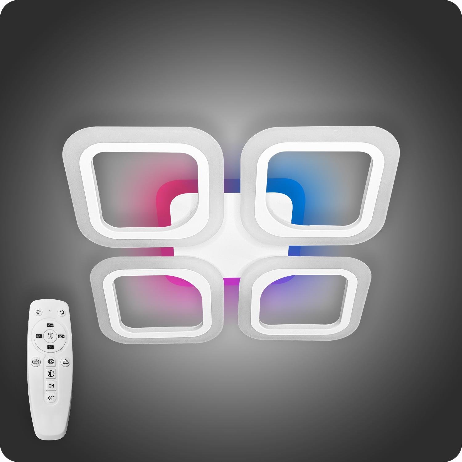 Люстра светодиодная 517 Dlight 3color с пультом 50 Вт Белый (01608) Люстра светодиодная 517 Dlight 3color с пультом 50 Вт Белый (01608)