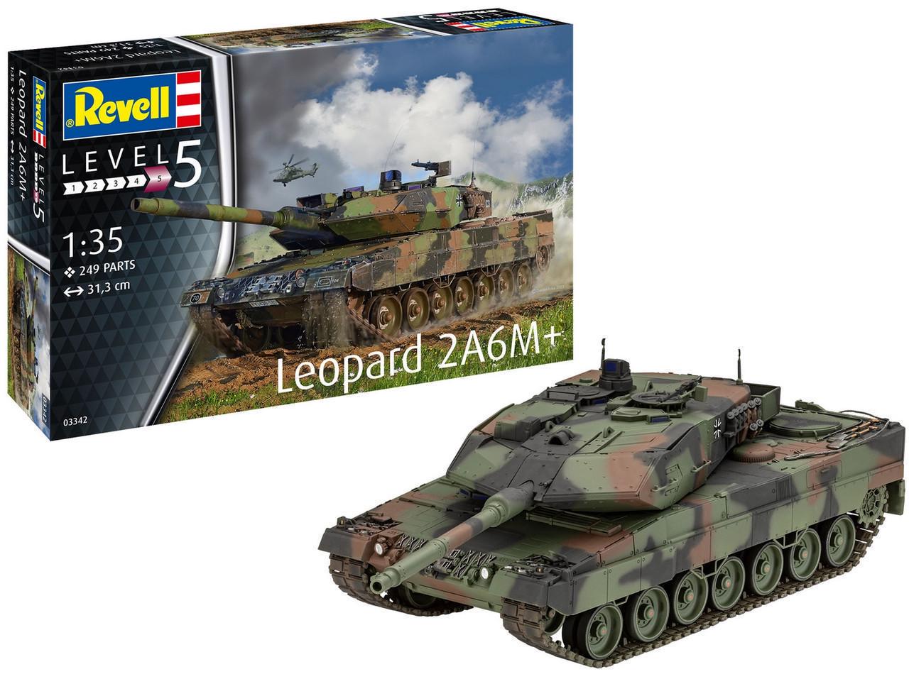 Сборная модель Revell Танк Леопард 2 A6M+ уровень 5/1:35 (RVL-03342) - фото 2