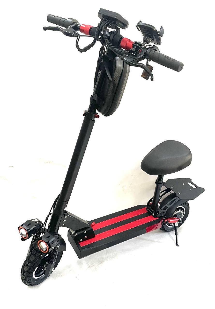 Электросамокат с сидением Tesla 16000 New 2000W 48V 18Ah и сумка