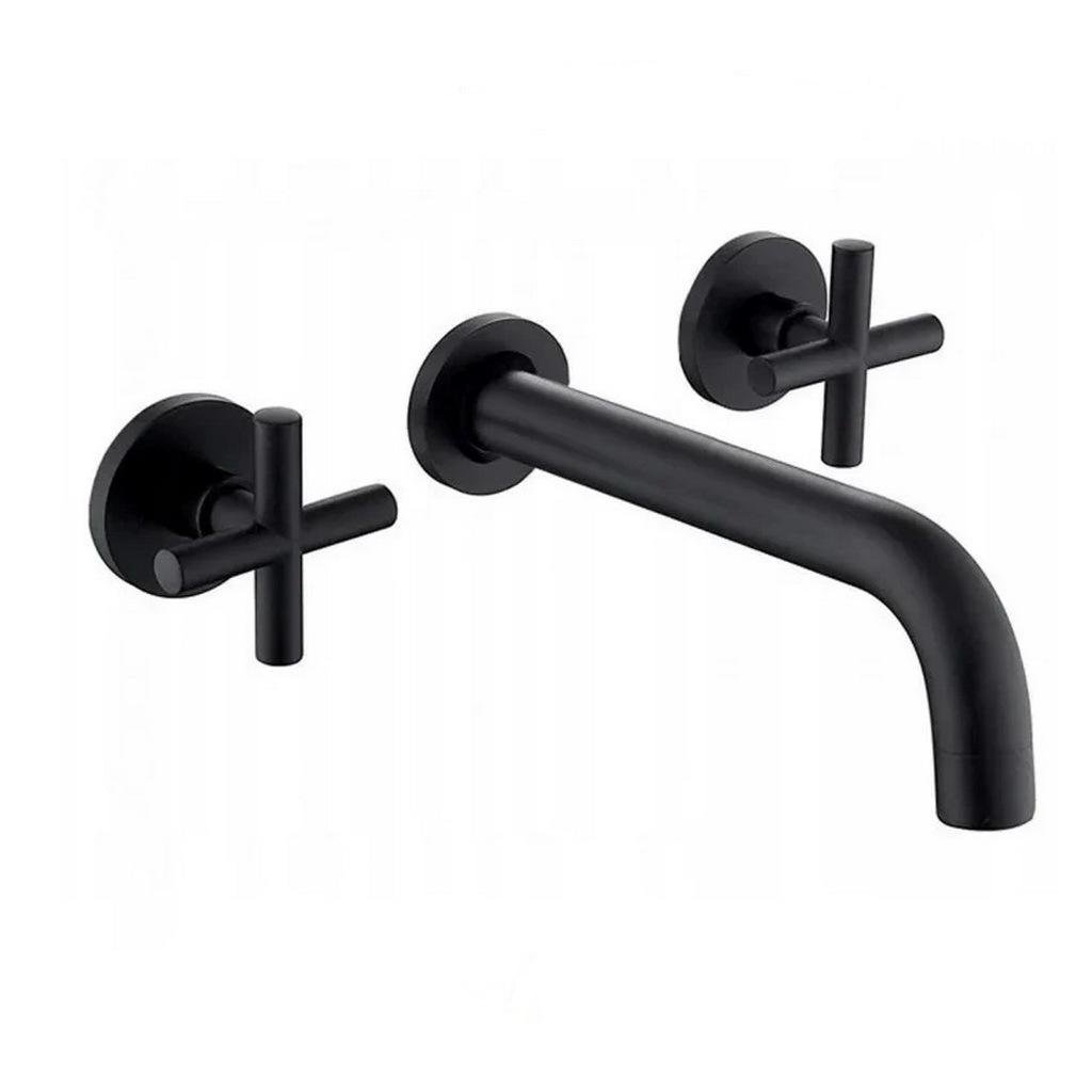 Смеситель для умывальника CUBO REA EXIT BLACK MAT REA-B8000 настенный двухвентильный Черный (133251) Смеситель для умывальника CUBO REA EXIT BLACK MAT REA-B8000 настенный двухвентильный Черный (133251)