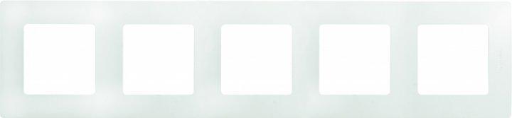 Рамка 5 постов Legrand 672505 Etika пластик Белый (11547575)