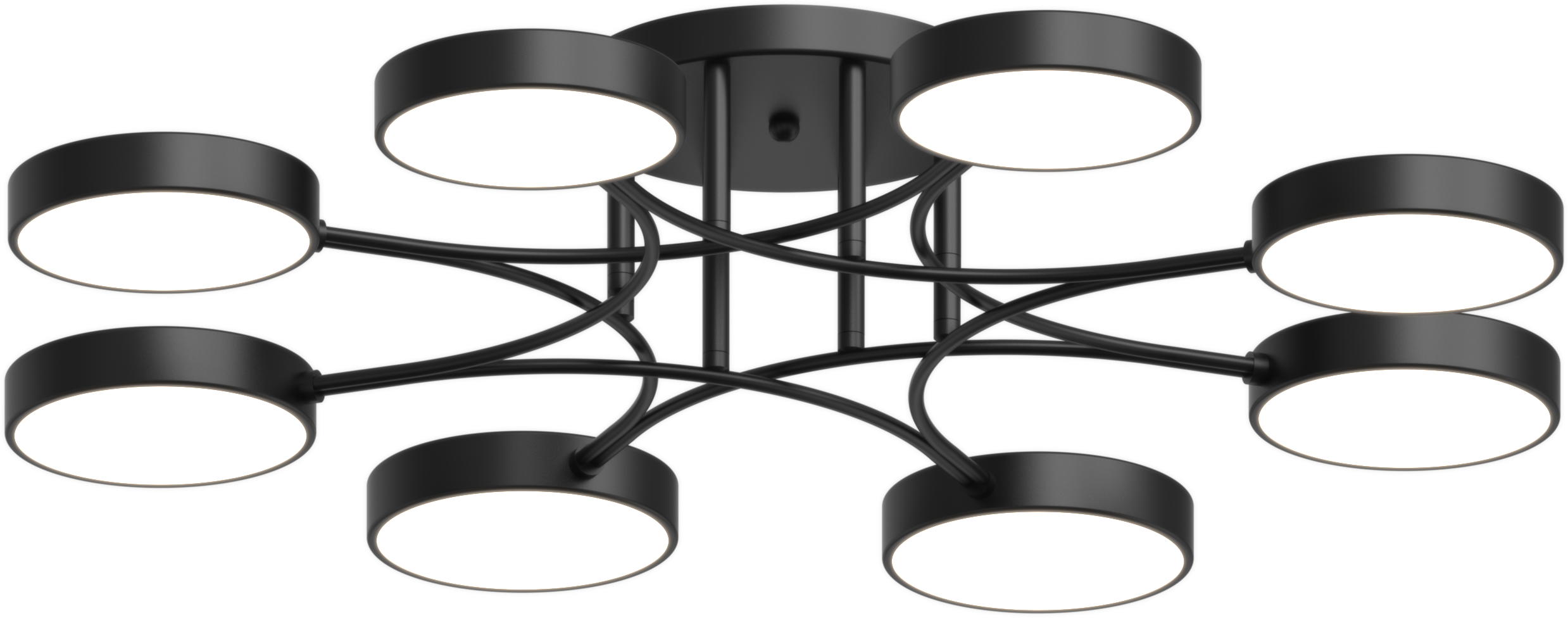 Люстра светодиодная акриловая Sirius B X13266/8 BK Черный