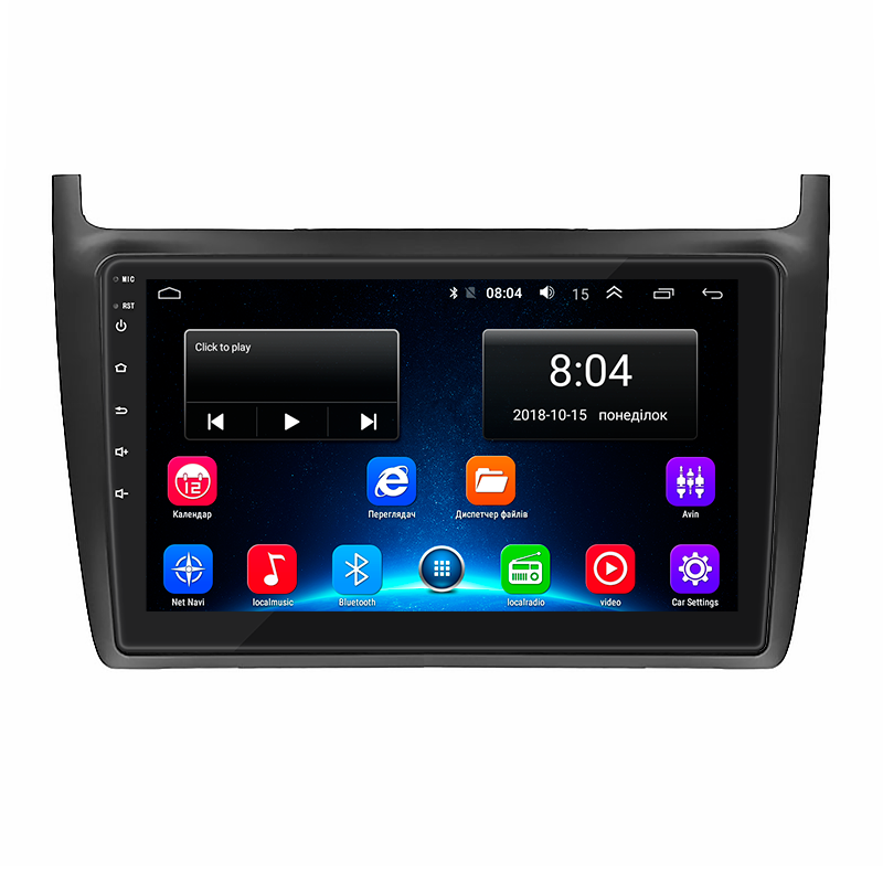 Магнітола штатна 9" Lesko для Volkswagen Polo V 2009-2015 2/32Gb/Wi-Fi Optima (1651323317)