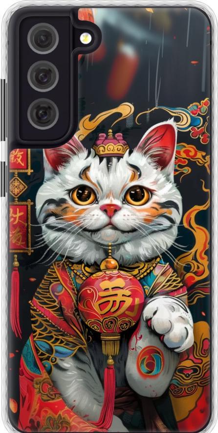 Чехол на Samsung Galaxy S21 FE China Cat v2 (6135pc-2302-42517)