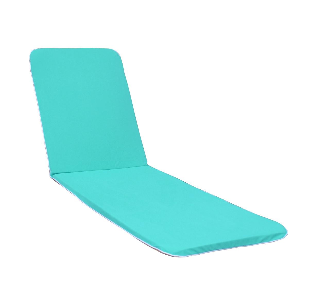 Матраc для шезлонга eGarden Cansas 190x56x3 см Бирюза