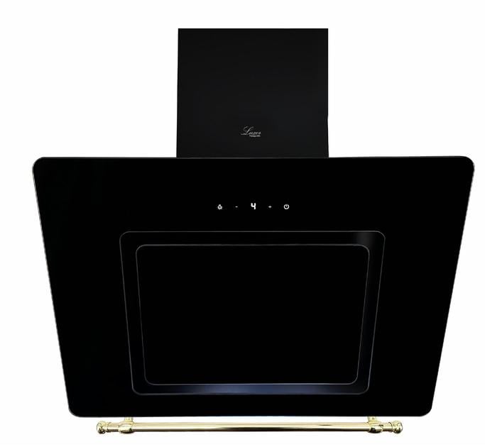 Витяжка похила Luxor Laura 1450 Ultra LED BK Gold 4 швидкості Чорний (23644349)