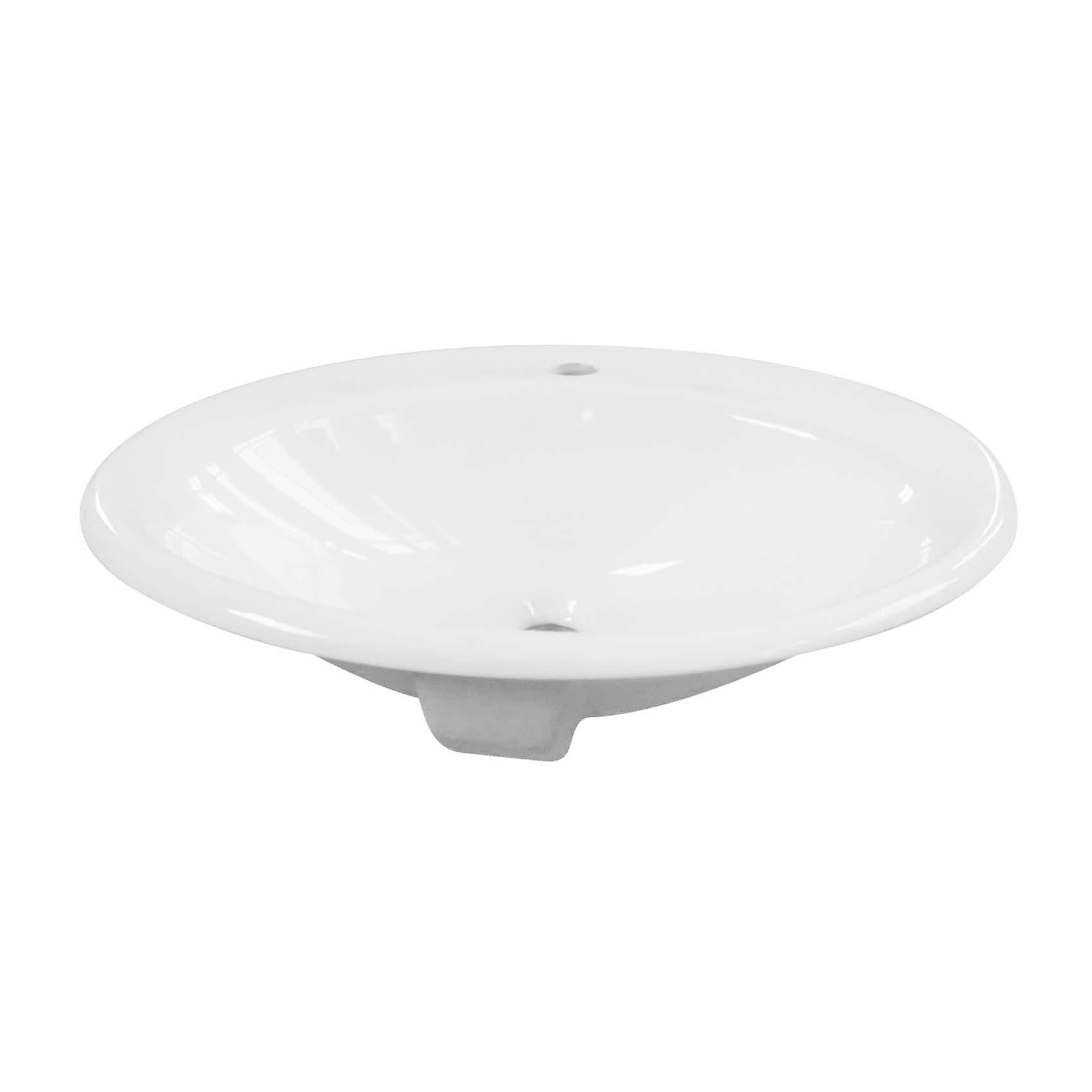 Умывальник врезной Devit Ovale 1522136 555x485x195 мм Белый (166541)