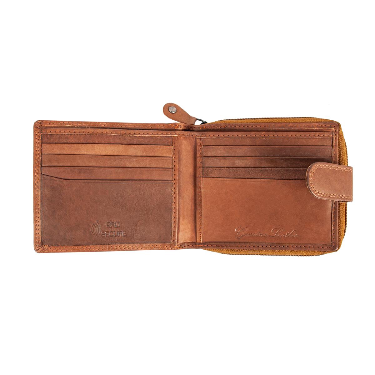 Кошелек кожаный мужской Ridgeback JBNC43MN Tan (JBNC43 TAN) - фото 3 Кошелек кожаный мужской Ridgeback JBNC43MN Tan (JBNC43 TAN) - фото 3