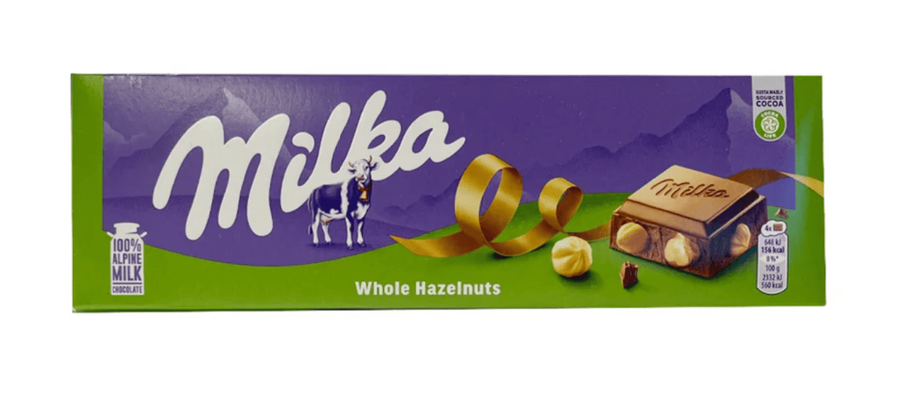 Шоколад Milka Milk Chocolate Bar with Whole Nuts 250 г (2740704161)
