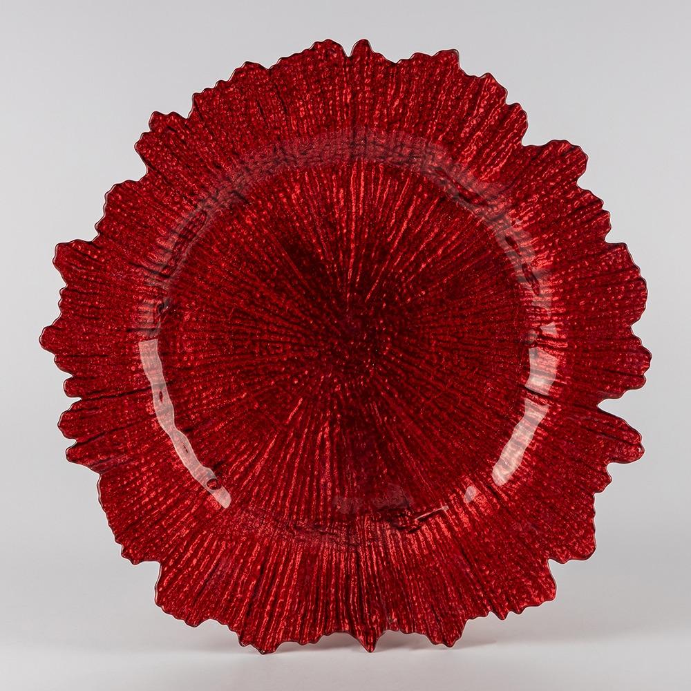 Набір скляних тарілок Світанок 6 шт. 34 см (9251-003)