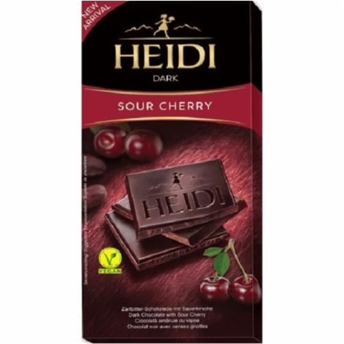 Шоколад черный Heidi Sour Cherry 80 г (38268047)