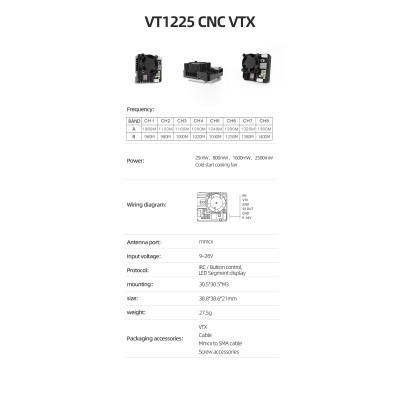 Видеопередатчик VTX Skyzone ATOMRC 2,5W 1,2GHz 16CH (2482959142) - фото 4