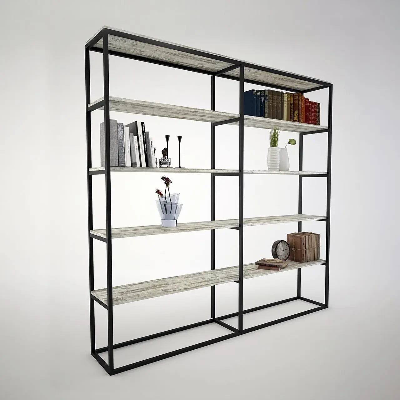 Стелаж Loft NS-1776 вузький декоративний для декору і книг (3075774041)