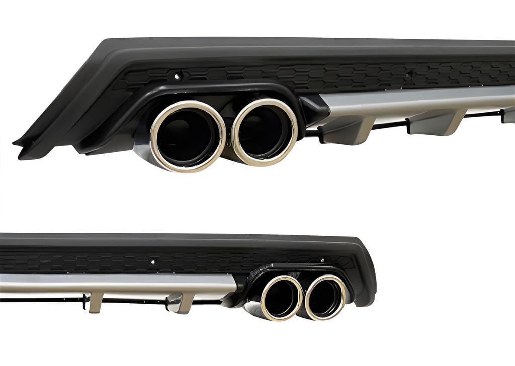 Универсальный задний диффузор DPT V-12 ABS DPT ABS Синий/Черный глянец