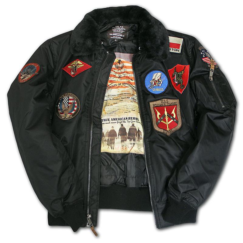 Бомбер Top Gun B-15 with patches XS Black (TGJ1542PBLXS)