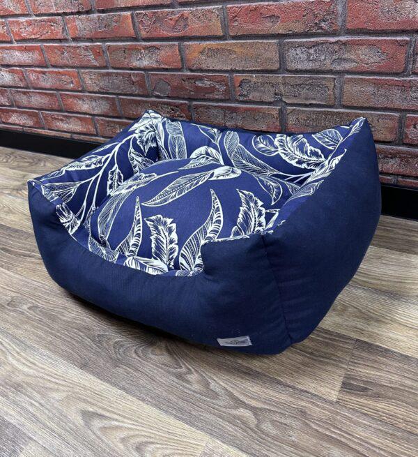 Лежак для котов и собак Comfort Home модель 2 Branch blue 60х45 см