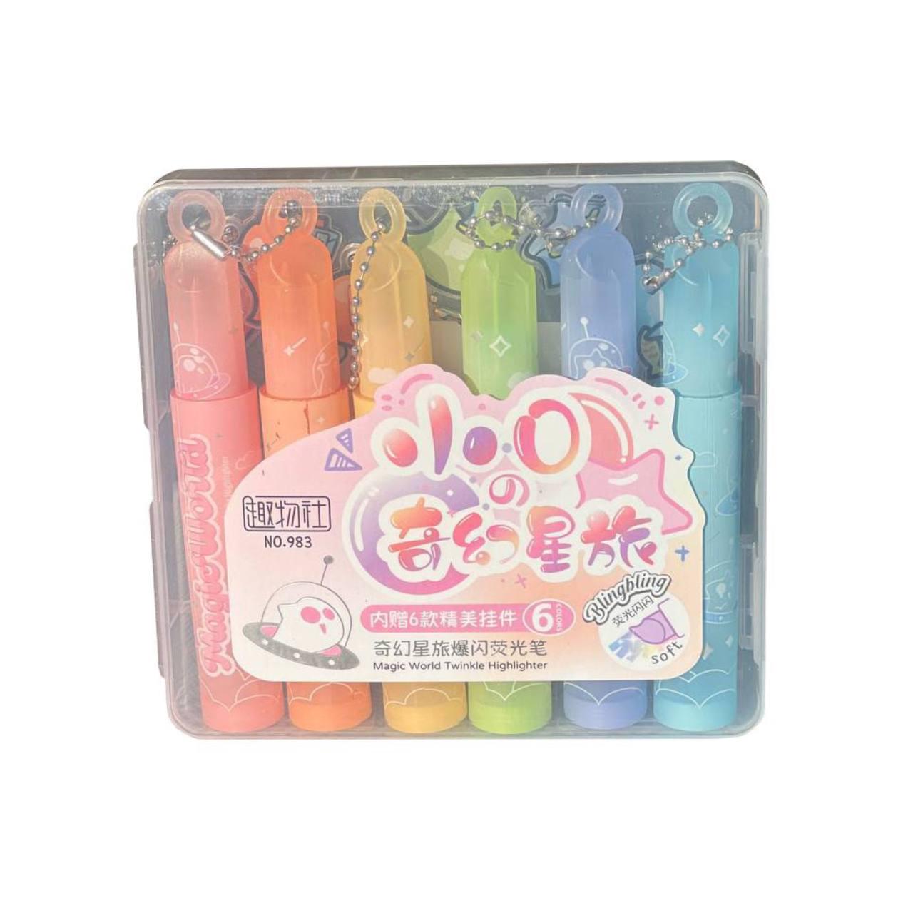 Набір акварельних маркерів з блискітками 6 кольорів (3d3e1bc6) Набір акварельних маркерів з блискітками 6 кольорів (3d3e1bc6)