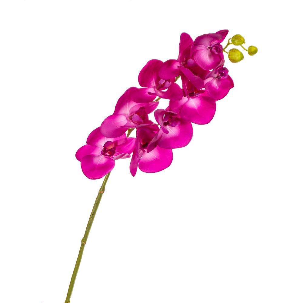 Цветок Орхидея 1 м силикон 2 комплекта Фуксия (8100-019)