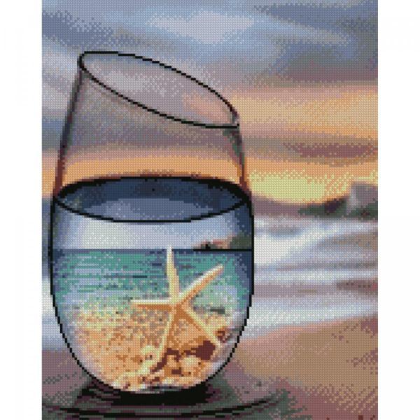 Алмазная картина Идейка Морская звездочка 40х50 см (FA20164-mt)
