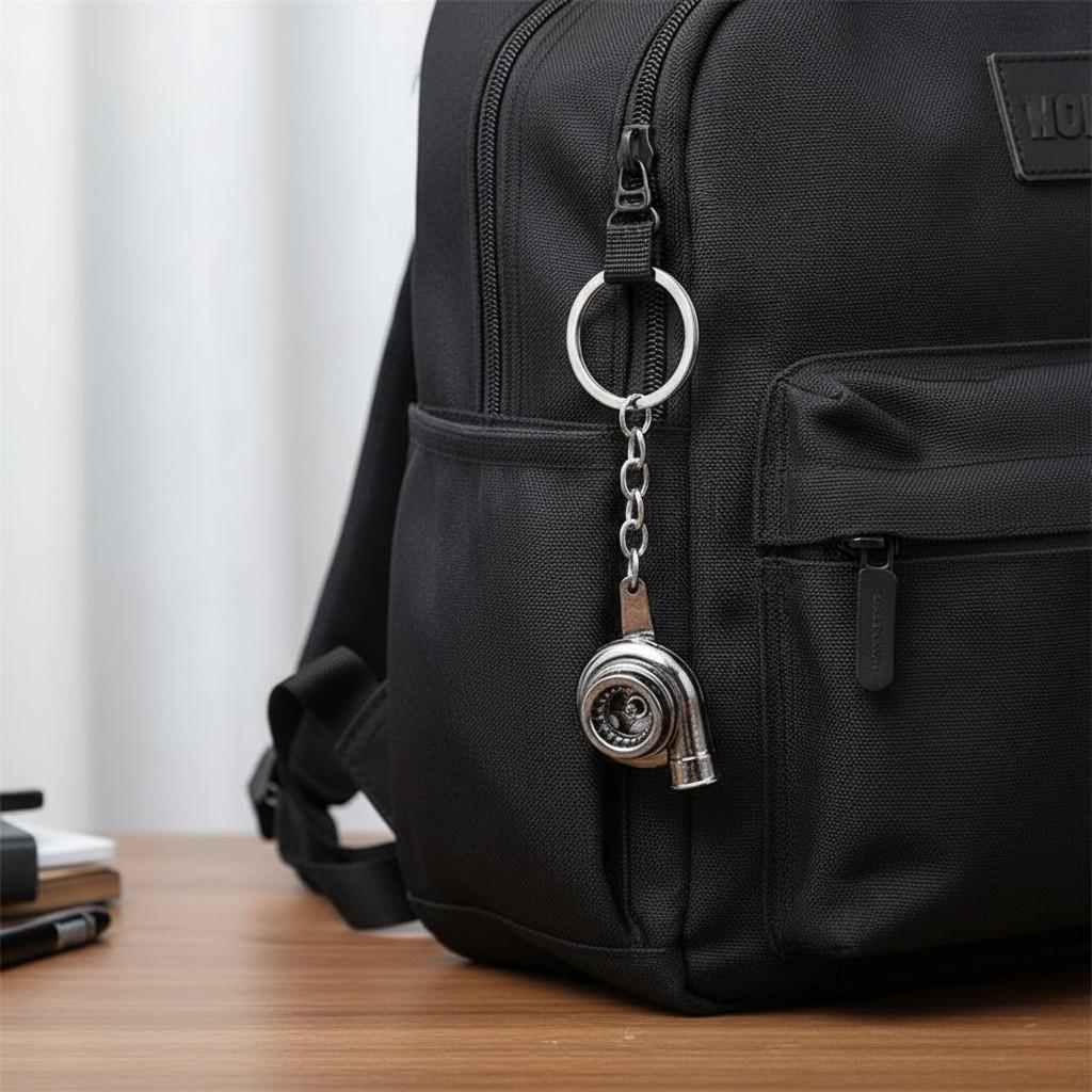 Брелок для ключей Автомобильная турбина металлический Черный (99_14_0_1С) - фото 6 Брелок для ключей Автомобильная турбина металлический Черный (99_14_0_1С) - фото 6