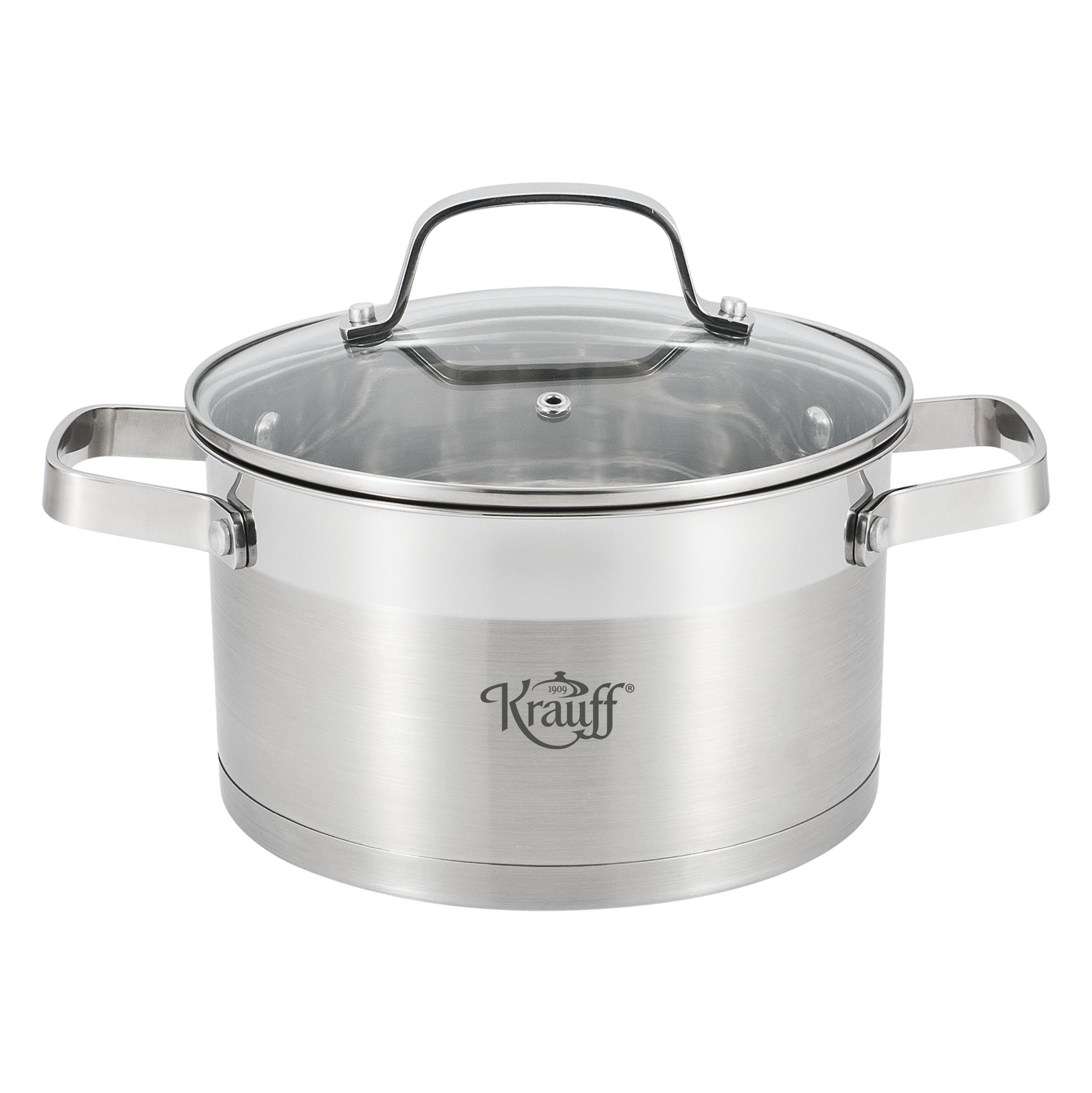 Кастрюля Krauff Сharmant со стеклянной крышкой 1,9 л (26-238-027)