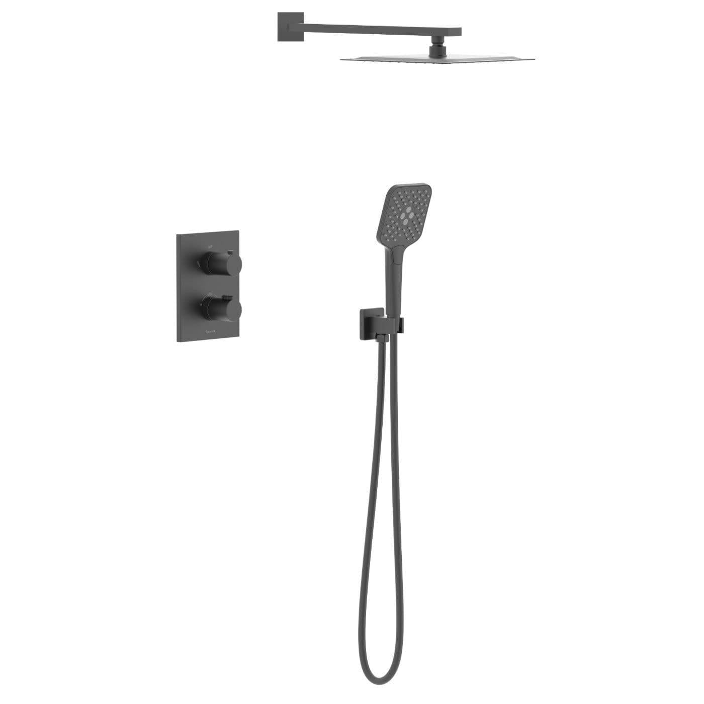 Душова система Imprese Judit з термостатом латунь Чорний матовий (t04810810SQC)