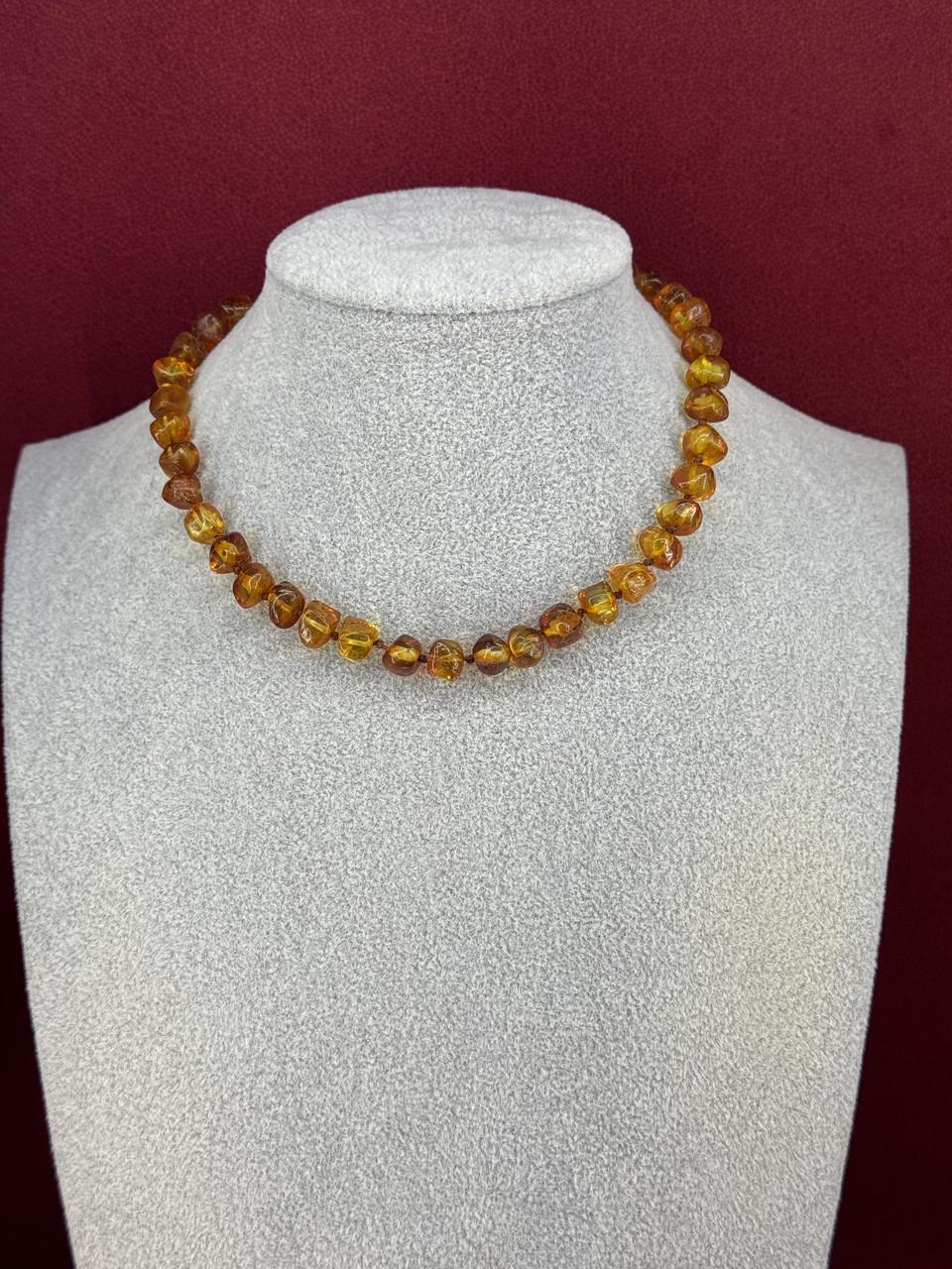 Бусы из янтаря детские 34 см (у-19)