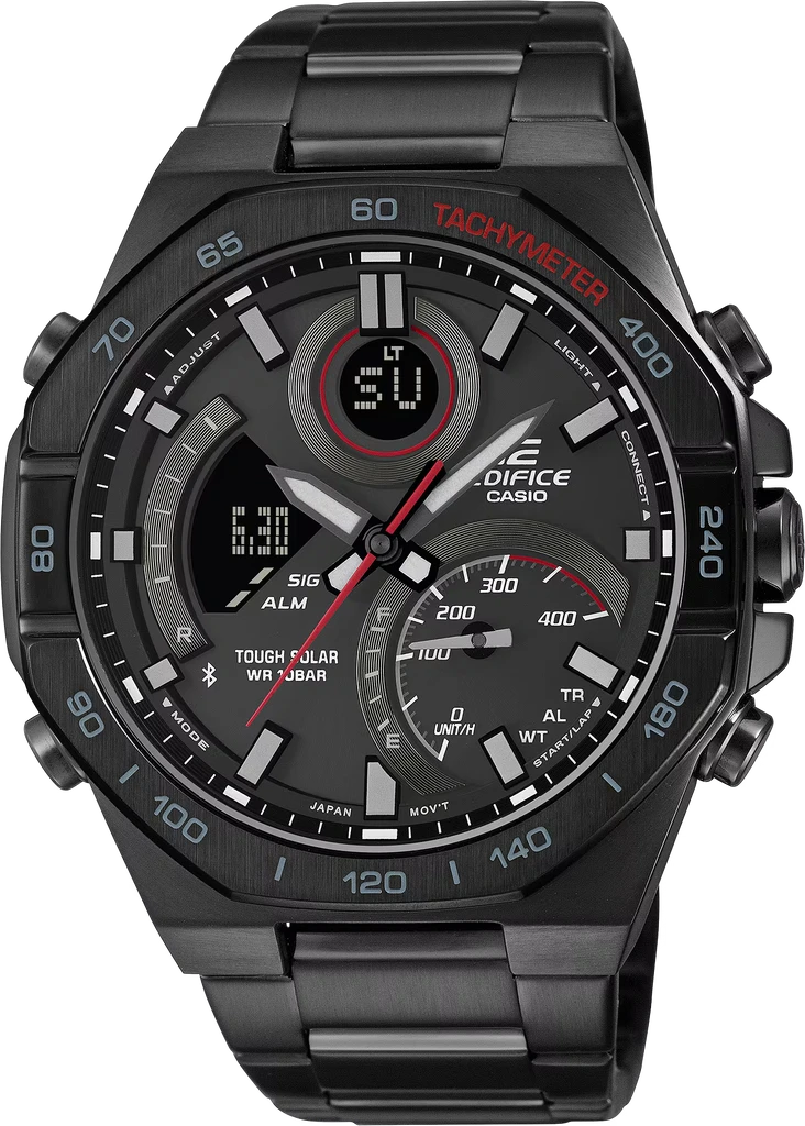 Наручные часы мужские Casio Edifice ECB-950DC-1AEF со стальным корпусом/водозащитой 100 м Черный (3100234256)