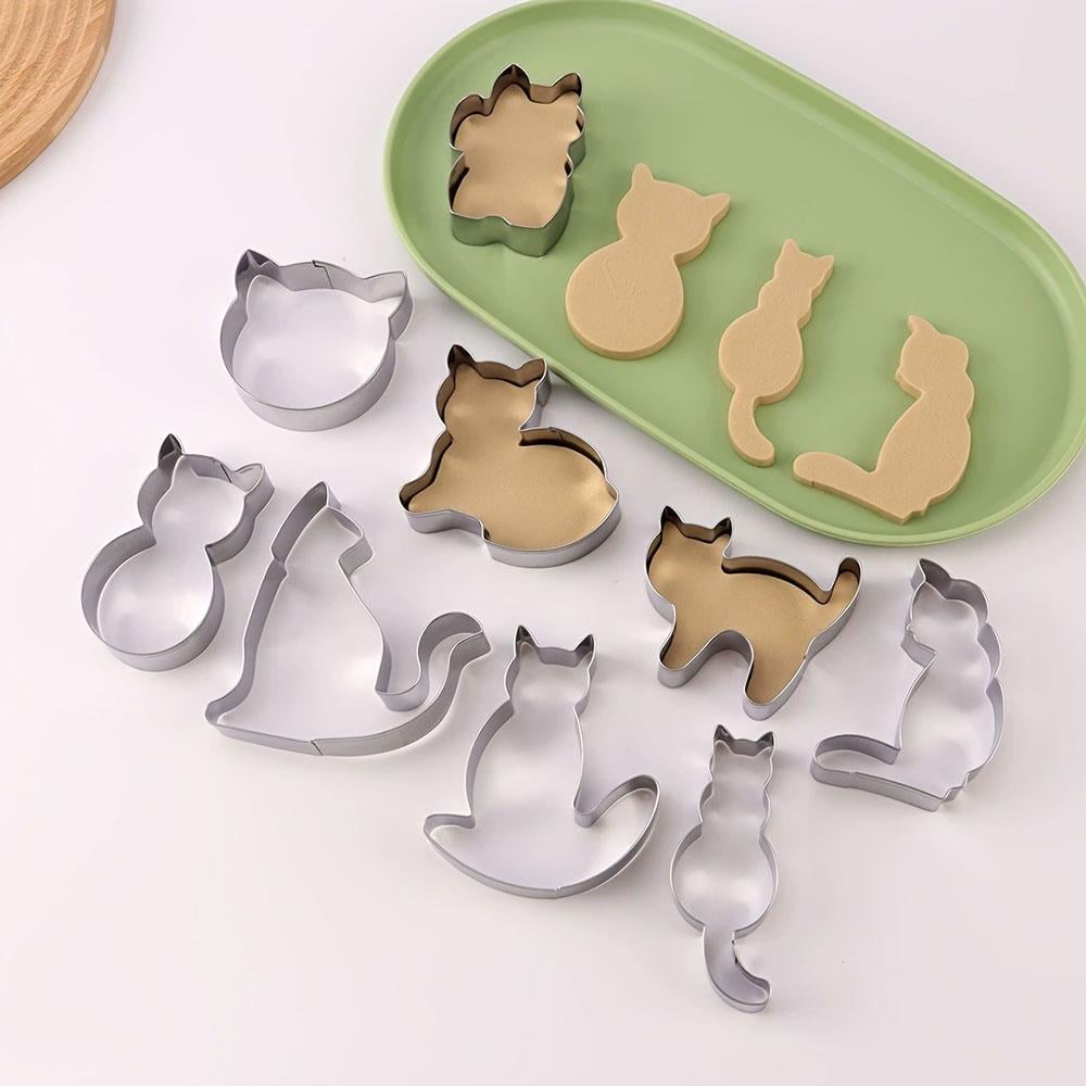 Набор формочек для выпекания коты 9 шт. (NR0247) - фото 4 Набор формочек для выпекания коты 9 шт. (NR0247) - фото 4