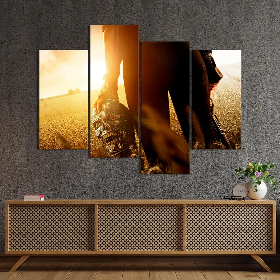 Настенний декор Сара Коннор на постере фильма Терминатор: Генезис 89x56 см (A50-4)