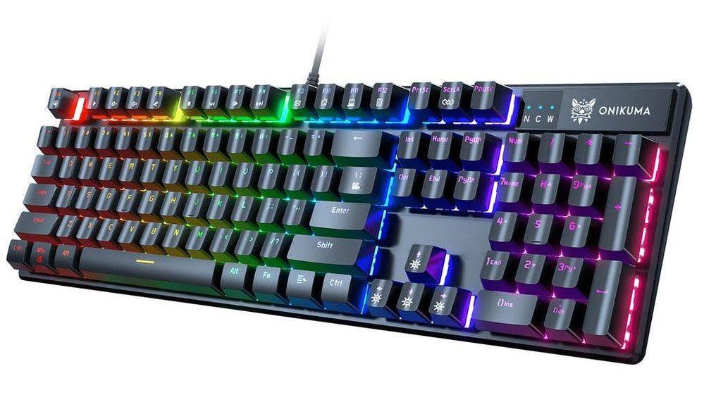 Клавиатура игровая механическая Onikuma G17 Pro RGB подсветка 104 проводной клавиши (493757)