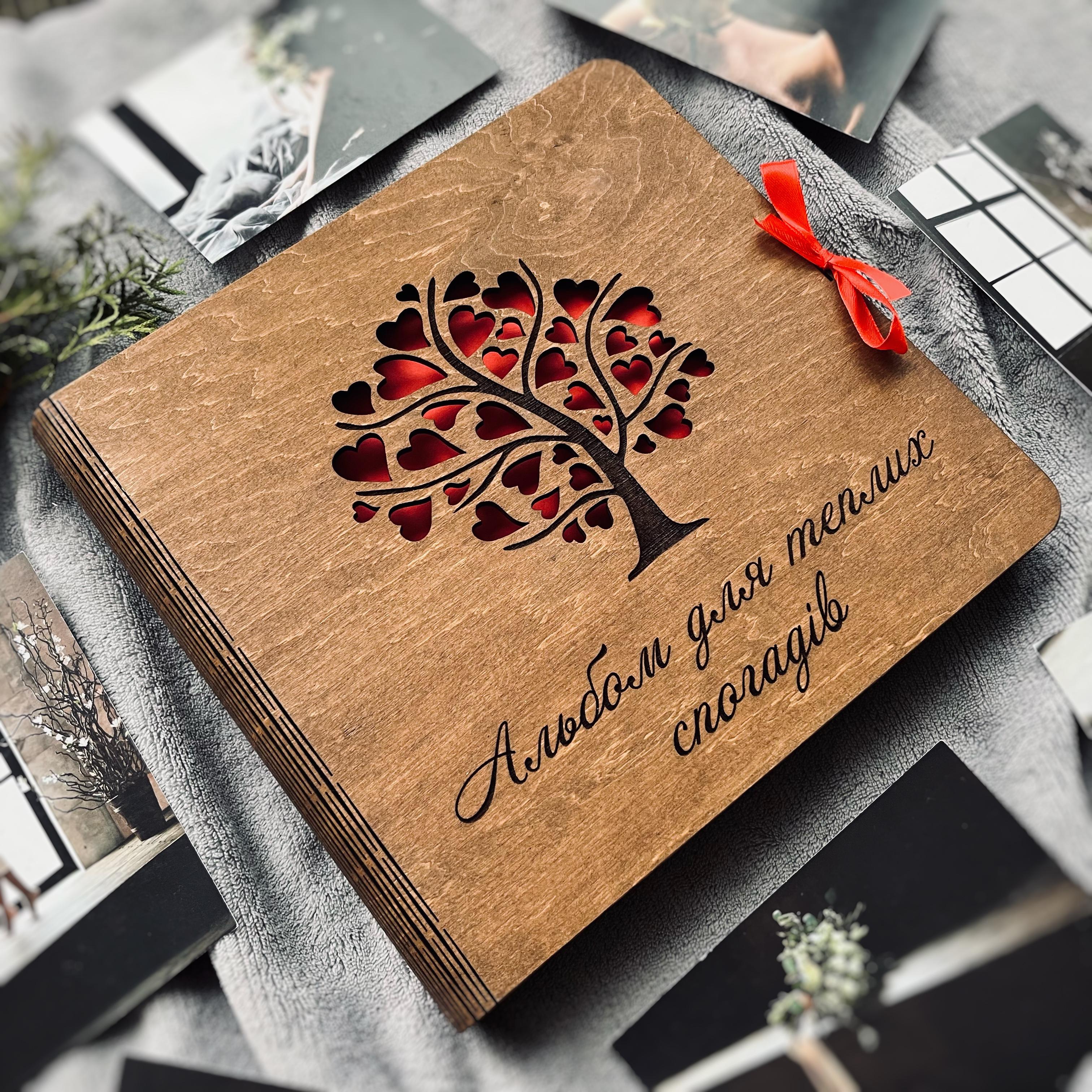 Фотоальбом з дерева "Альбом для теплих спогадів" - фото 2