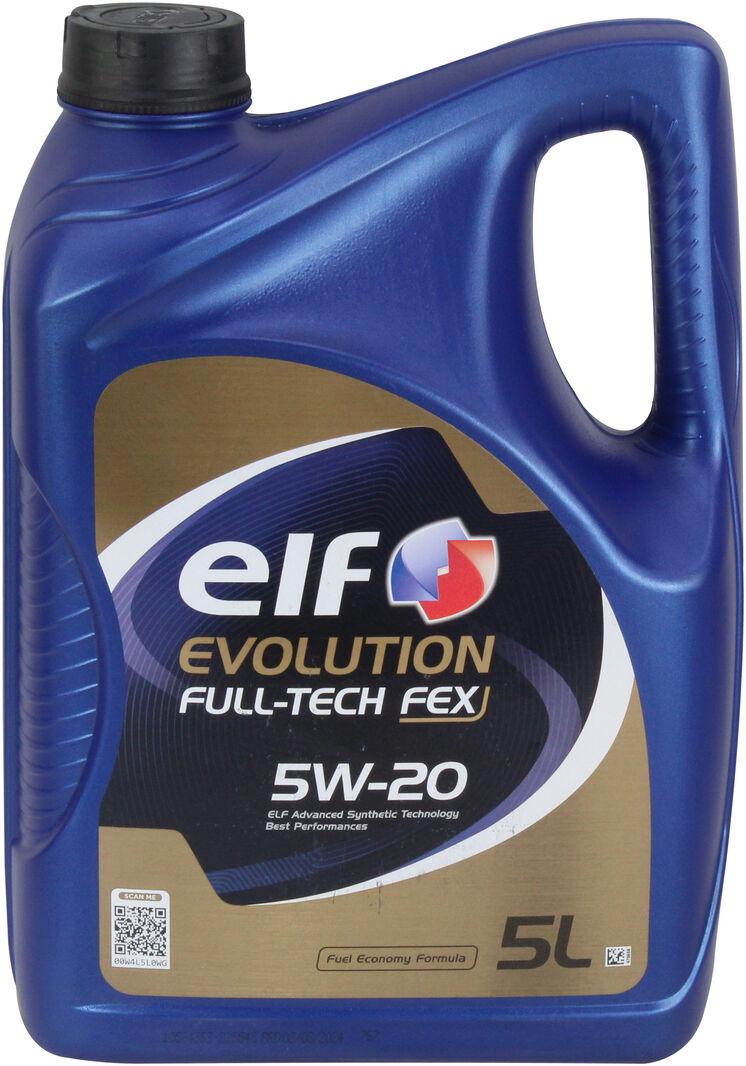 Моторна олива бензин/дизель 5W-20 ELF Full-Tech FEX 5 л (225545)