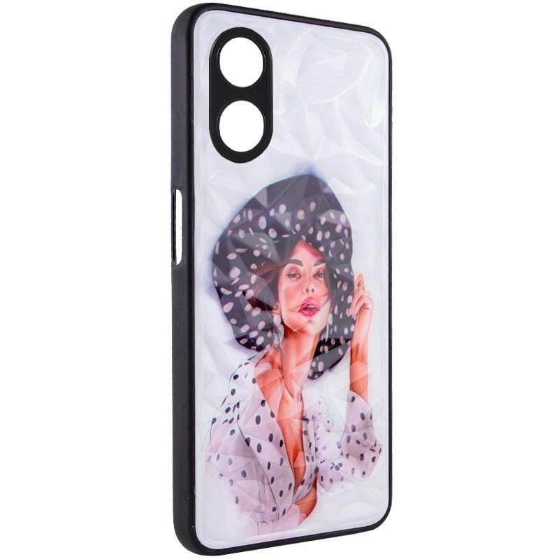 Противоударный  TPU+PC чехол Prisma Ladies для Oppo A78 4G Girl in a hat