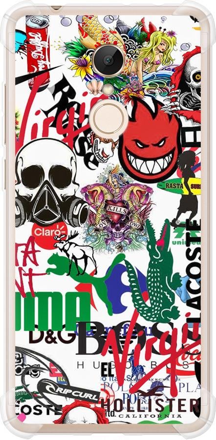 Чехол на Xiaomi Redmi 5 Many different logos (4022sp-1350-42517)
