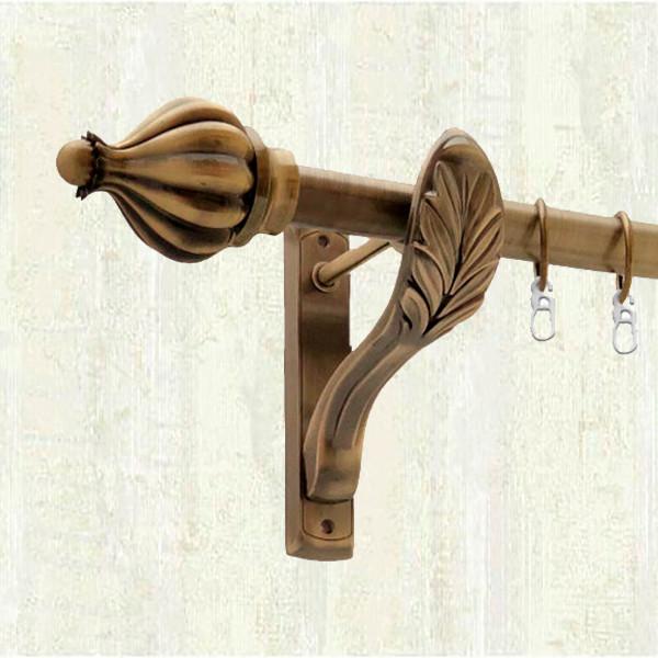 Карниз для штор Orvit Таджа однорядний 25 мм ретро 300 см Антик (000-6028)