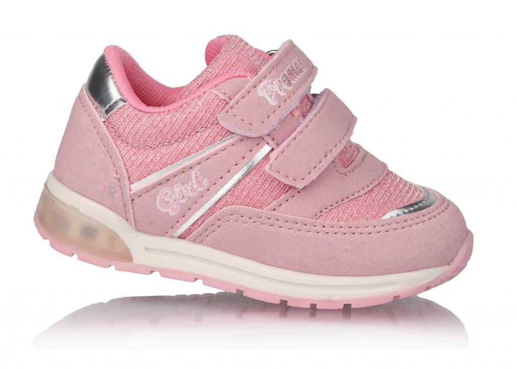 Кроссовки для девочек в сетку р. 22 Розовый (1561)