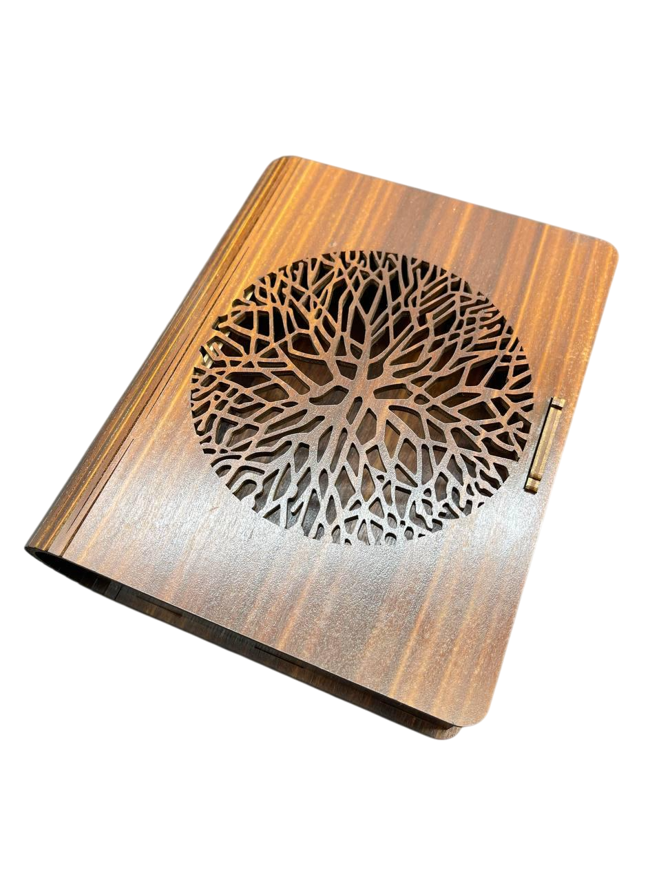 Шкатулка с перфорацией тонированная из фанеры 20х17х6 см Яблоня (KF-017-58)