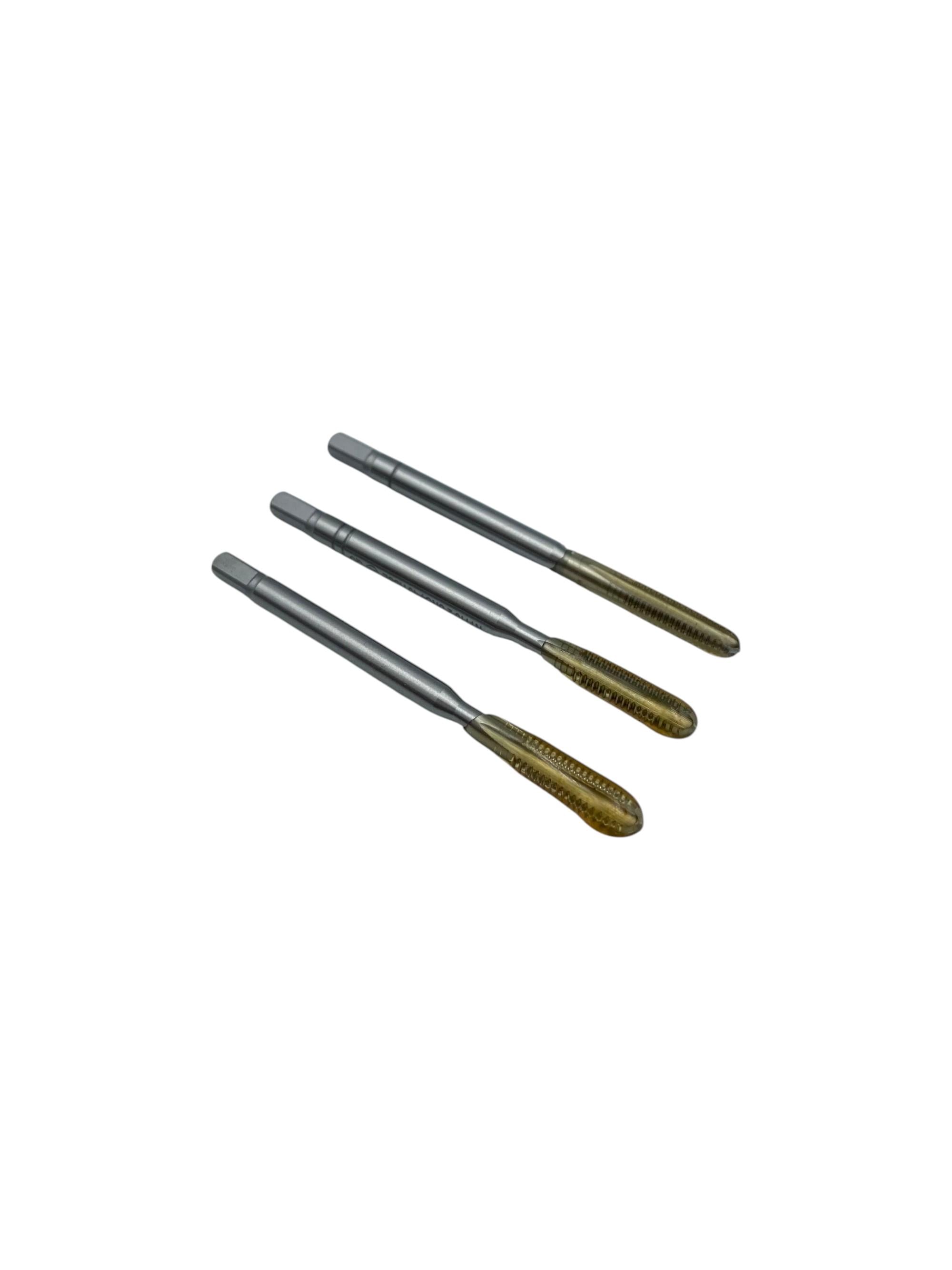 Метчик дюймовый резьбонарезной Р6М5 HSS N1110-S 111070 DC Swiss UNC № 4 40 нитей 3 шт.