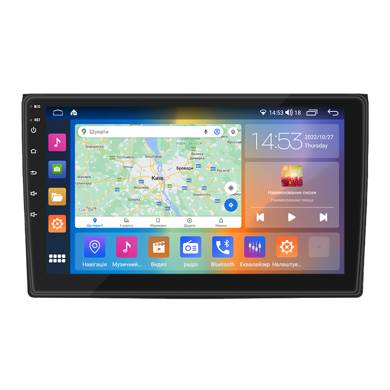 Штатная магнитола 9" Lesko для Audi RS 4 II (B7) 2005-2009 4/64Gb CarPlay 4G Wi-Fi GPS Prime Ауди